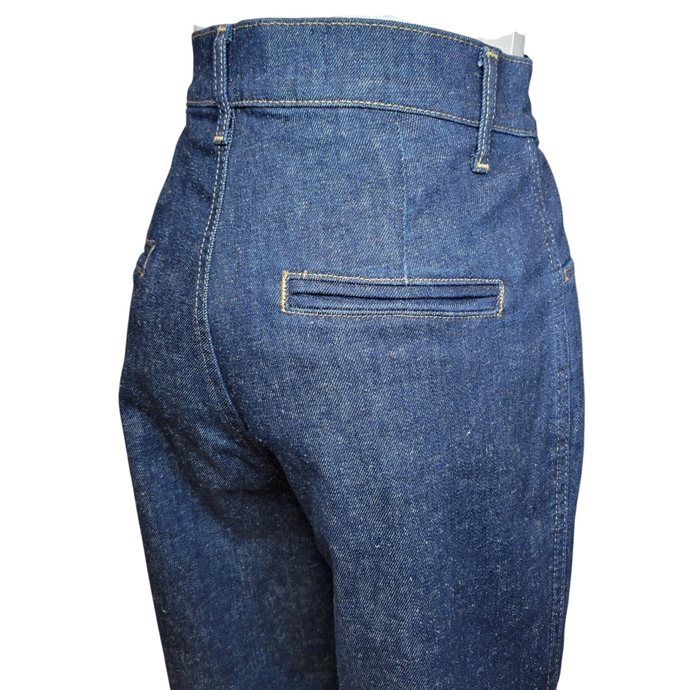 Anthropologie Pilcro Wide Leg Jeans 29 Dark Wash High Rise Western Coastal Boho - Picture 9 of 9